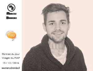 Portrait du 15 décembre 2016 du projet artistique "Portrait du jour" par le photographe Marcus BRANDAO. Portrait-du-Jour-2016-12-15