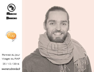 Portrait du 25 décembre 2016 du projet artistique "Portrait du jour" par le photographe Marcus BRANDAO. Portrait-du-Jour-2016-12-25