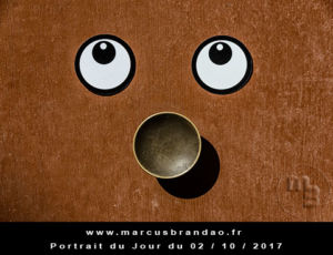 Portrait du jour 2017-10-02, quand les objets prennent vie. En 2017 l’artiste photographe Marcus BRANDAO s’amusera à donner vie à des objets. Portrait du jour 2017-10-02